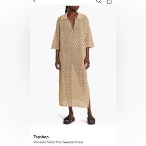 Short sleeve sweater dress